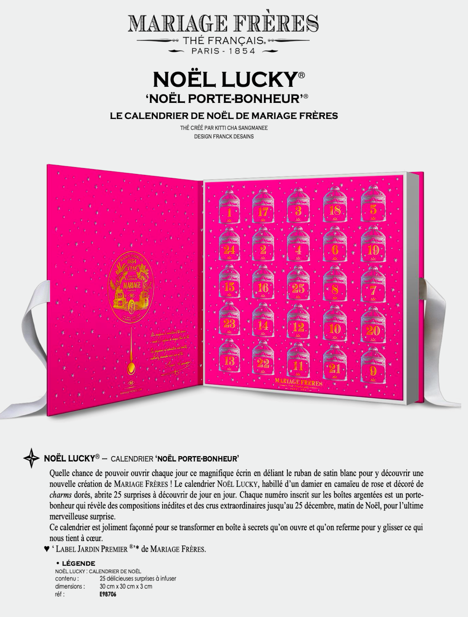 Mariage Freres 2025 Noel Lucky Advent Calendar – KANDL Artistique