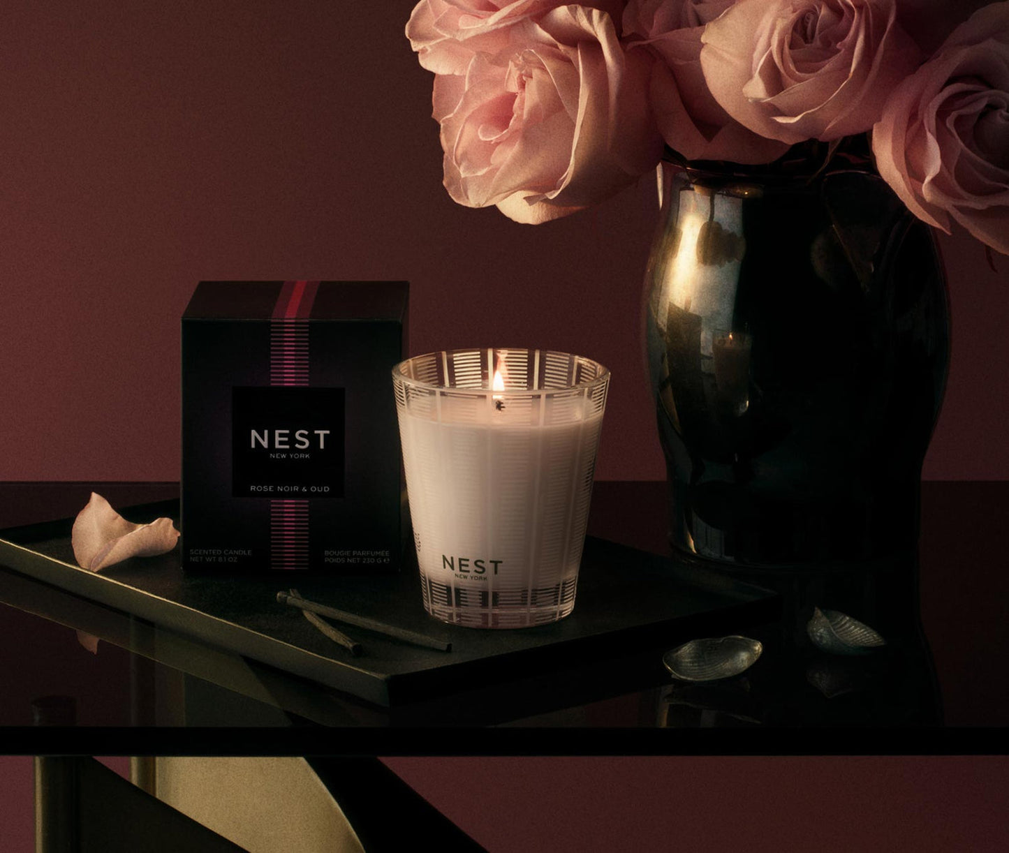 Nest Rose Noir & Oud Classic Candle 8.1 oz