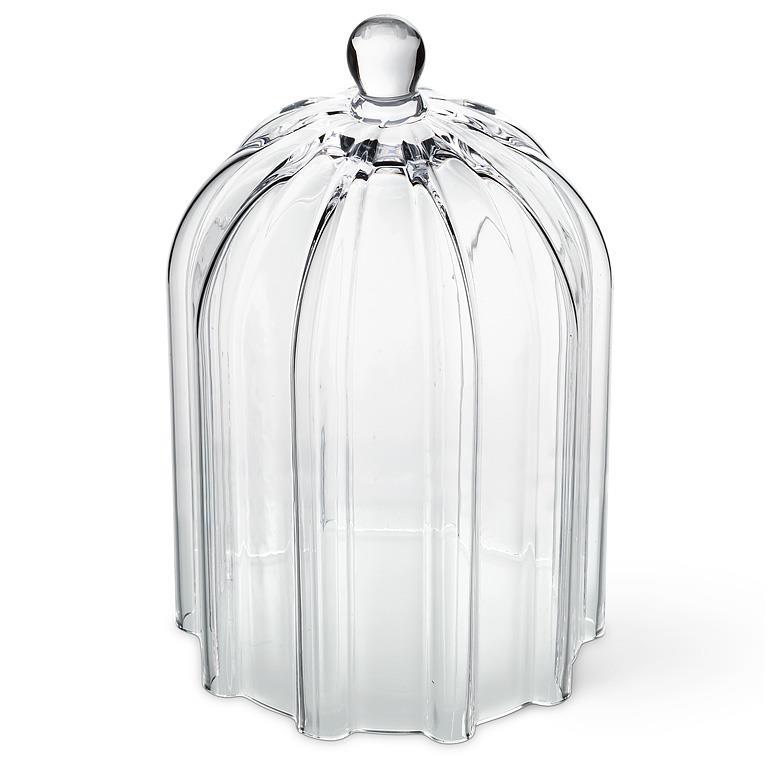 KANDL 10” Large Striped Glass Cloche