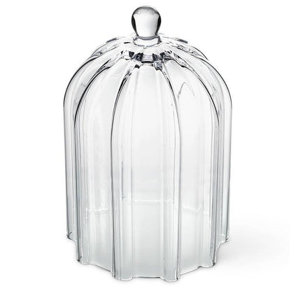 KANDL 10” Large Striped Glass Cloche