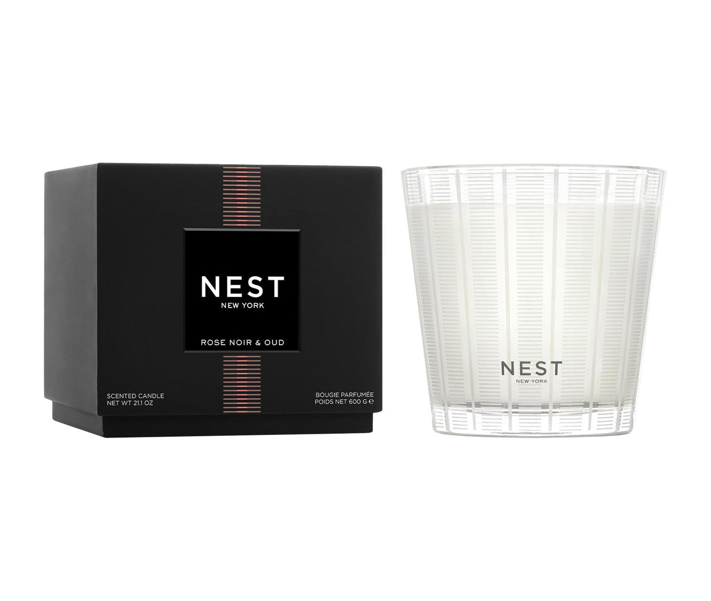 Nest Rose Noir and Our 3 Wick Candle 21.1 0z