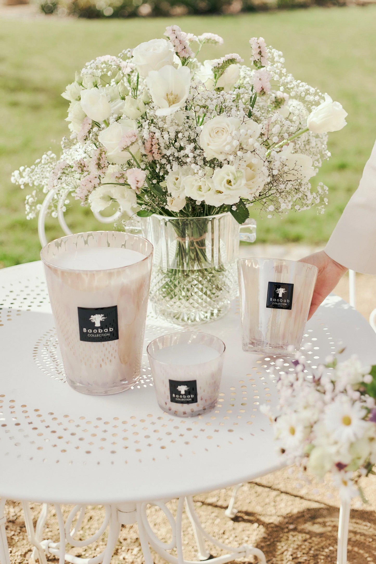 Baobab White Pearl Candle Max 10