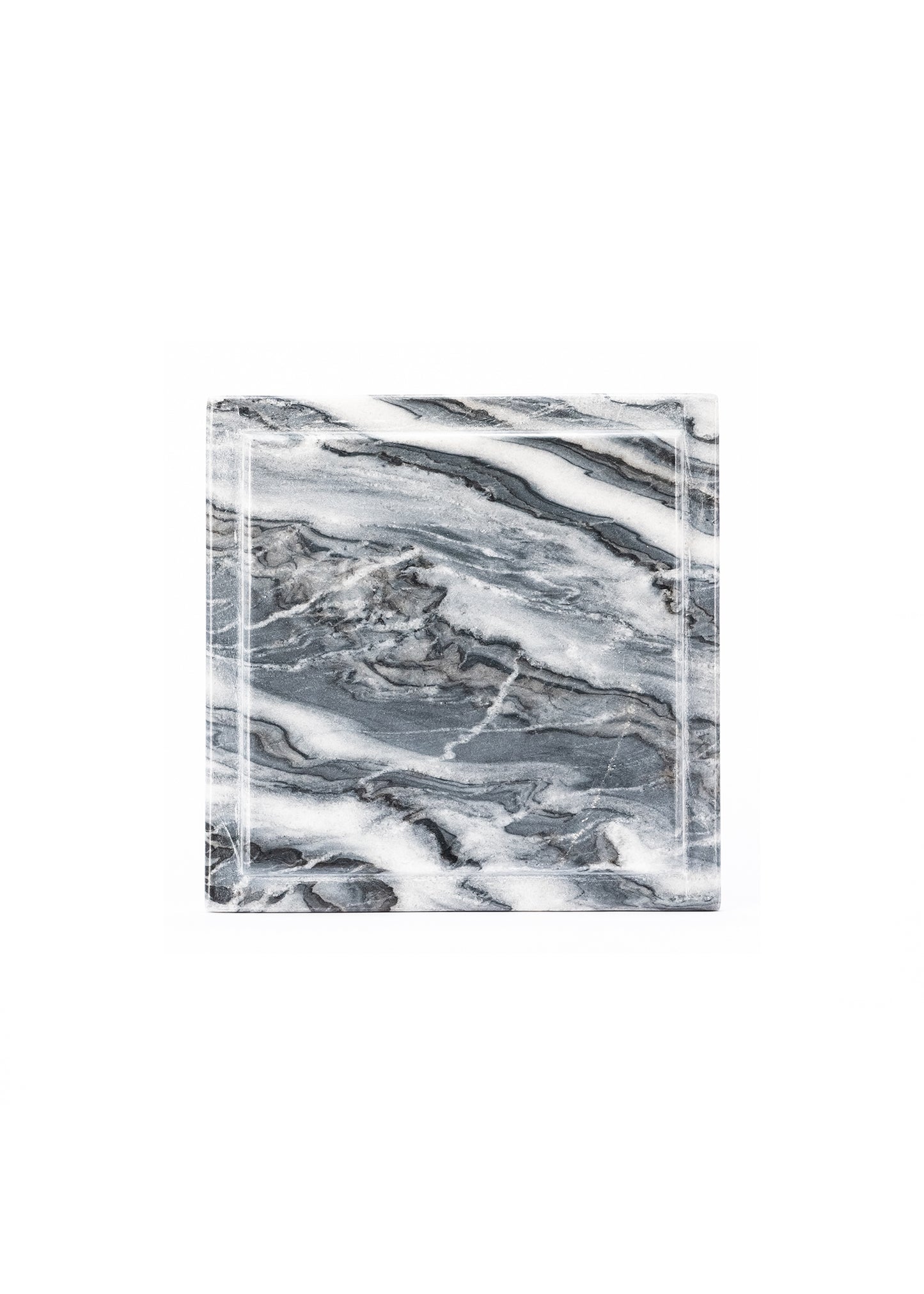 Kandl Artistique 8" Square Marble Slab, Grey