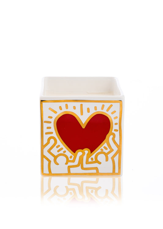 Keith Haring Red Heart & Gold